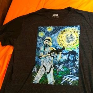 XL Star Wars StormTrooper Starry Night T Shirt
